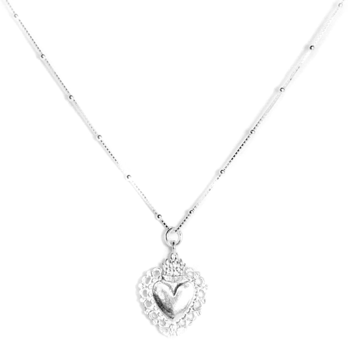 LA BENDITA JOYA - Collar Corazón Plata
