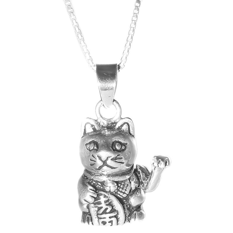JOYAS SEFELMA - Colgante Gato Maneki Neko