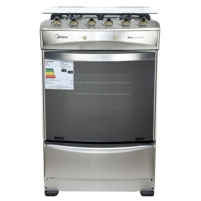 MIDEA - Cocina Gas 4 Quemadores Mcg-4Qi24Ame4