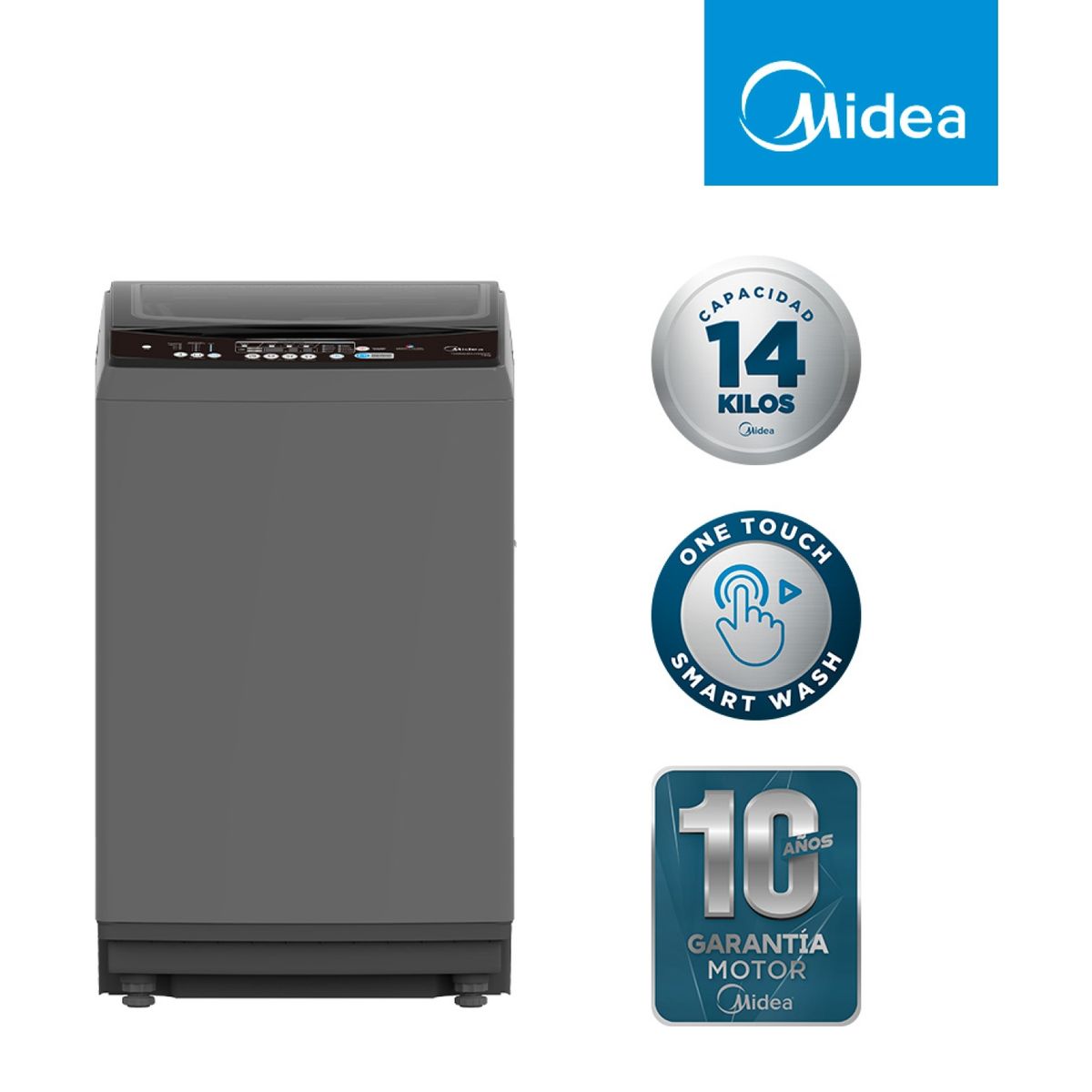 MIDEA - Lavadora Automática Superior 14 Kg Mls-140Gsc03T Midea