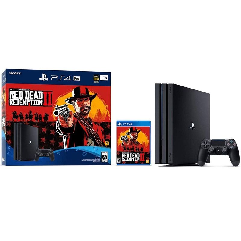 PLAYSTATION - PlayStation 4 Pro 1TB Red Dead Redemption 2 bundle