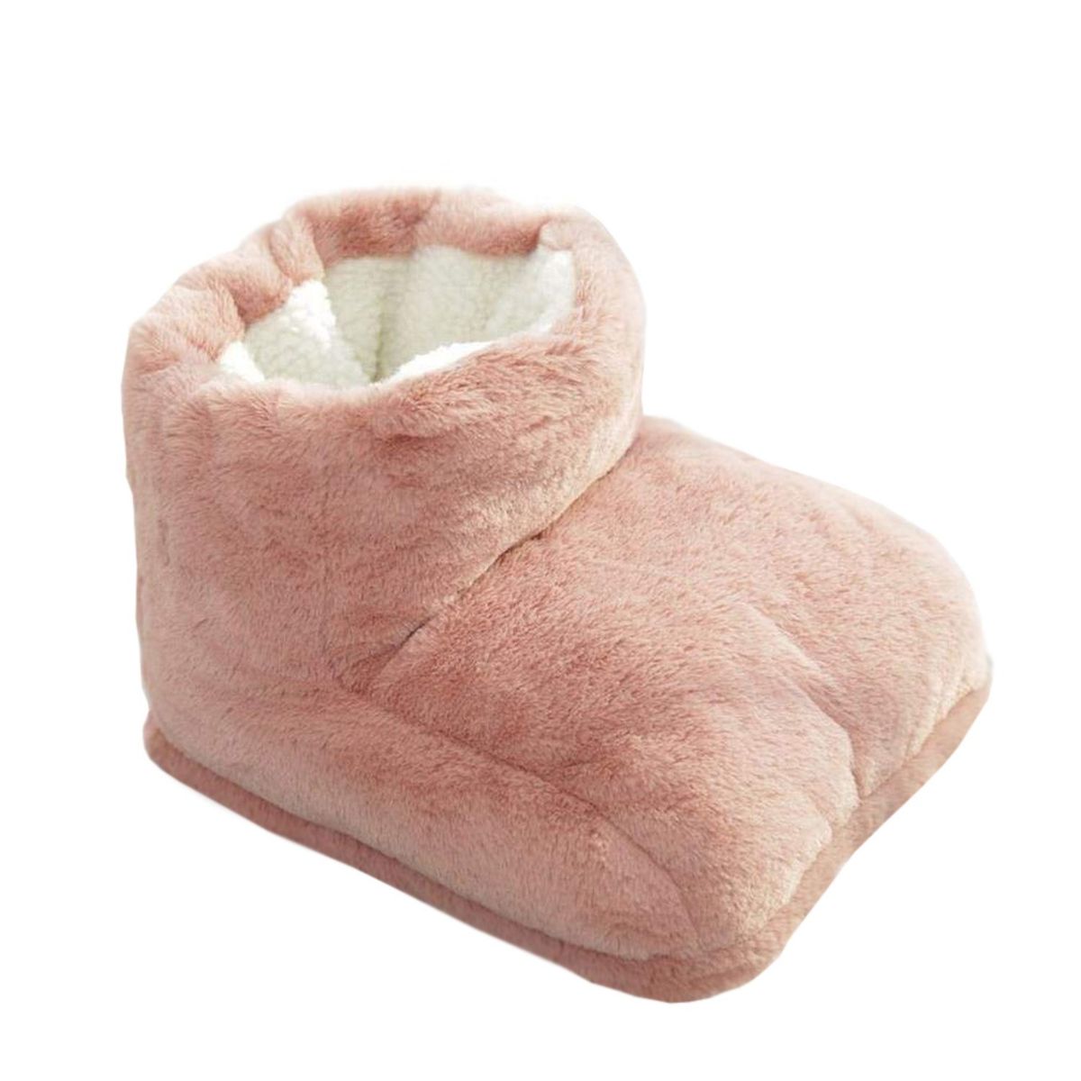 GENERICO - CALIENTA PIES ELÉCTRICO USB CON SHERPA / ROSADO