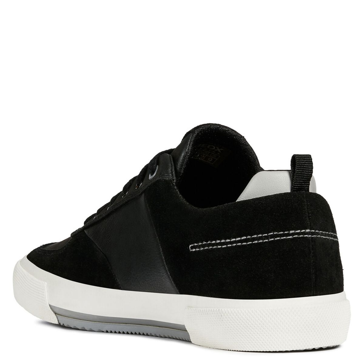 GEOX - Zapatilla Urbana Hombre Cuero Negro