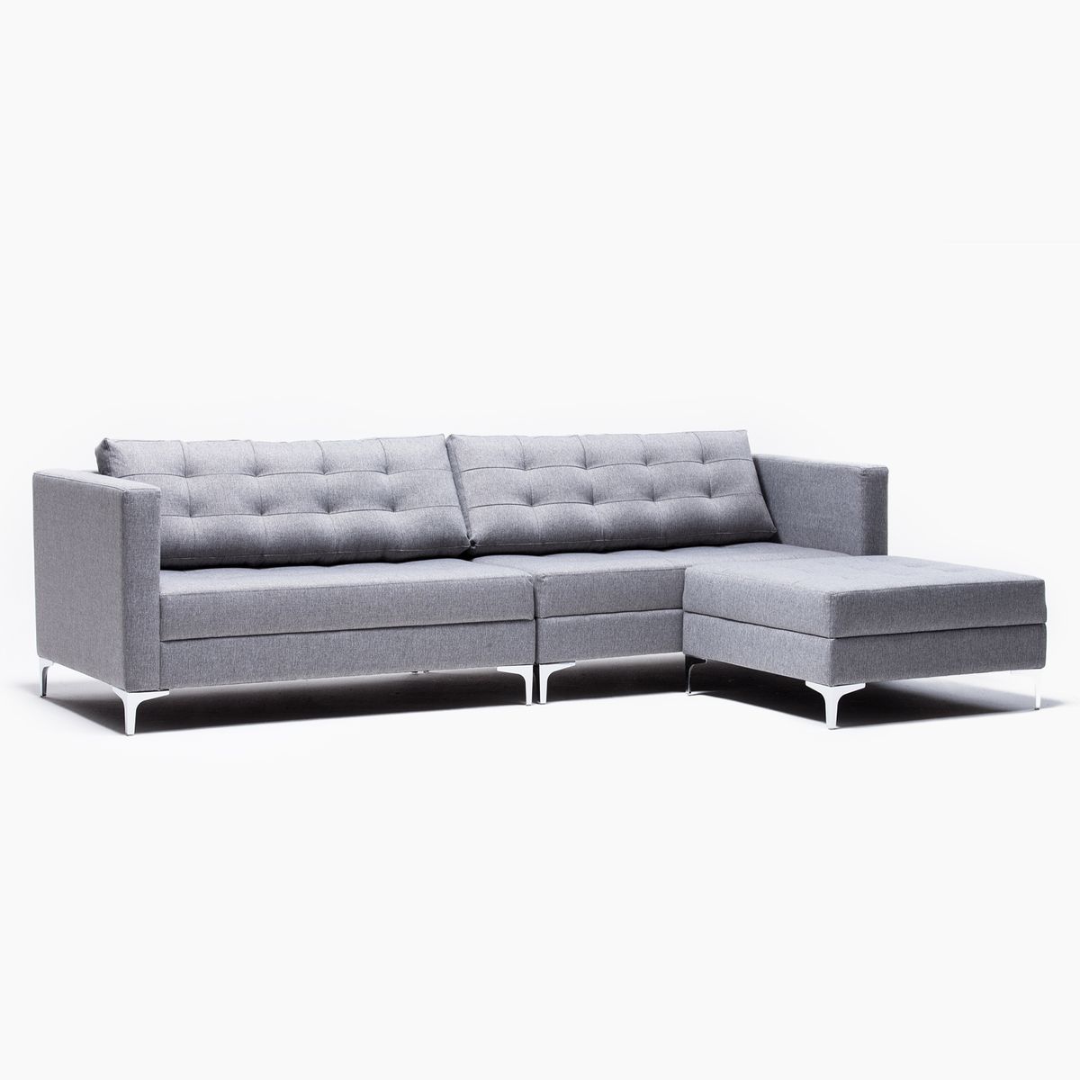 DECUS - Sofá Seccional Intercambiable Tela Marina