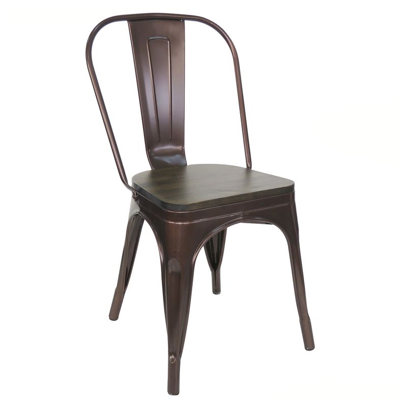 IDETEX - Pack 4 Silla Antique Rustic Cobre Cuisine By Idetex
