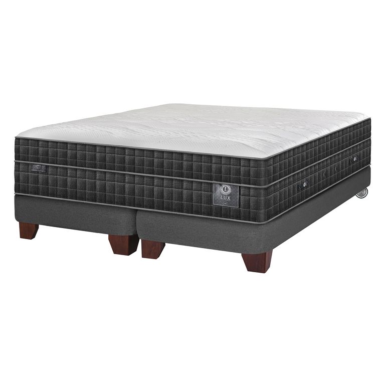 CIC Cama Europea Lux 2 Plazas X 2.00Mt Baja Base Dividida