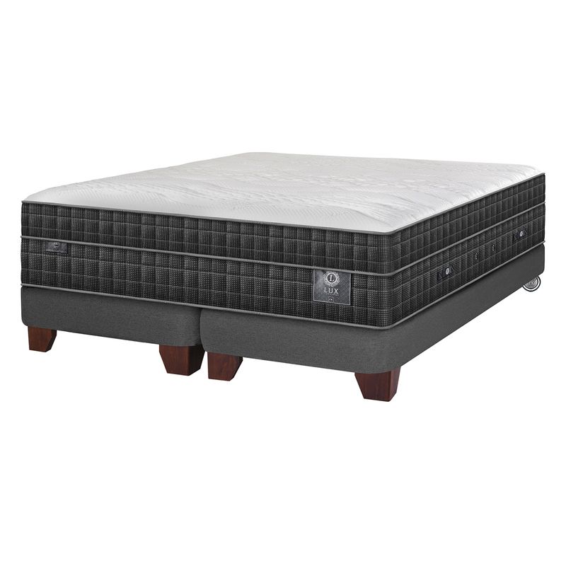 CIC - Cama Europea Lux King X 2.00Mt Baja Base Dividida Cic