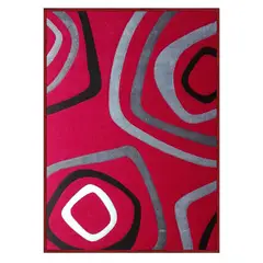 IDETEX - Alfombra Frize Carved D2 150X200 Cm Red