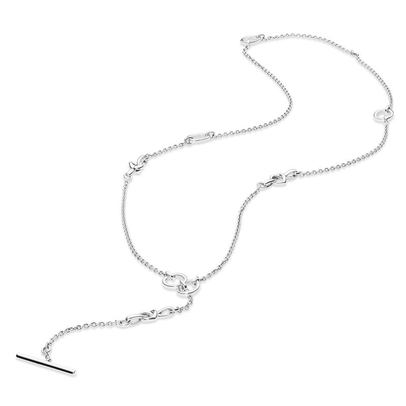 PANDORA - Pandora Collar De Barra T Corazón Anudado