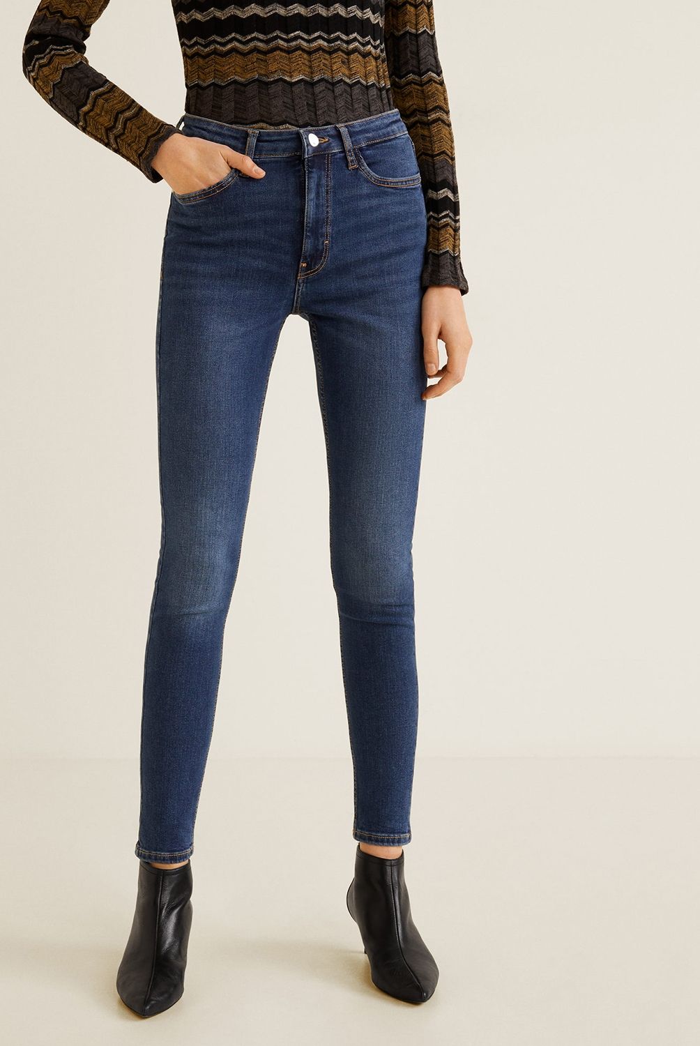 MANGO - Jeans Slouchy Soho Tiro Alto Mango