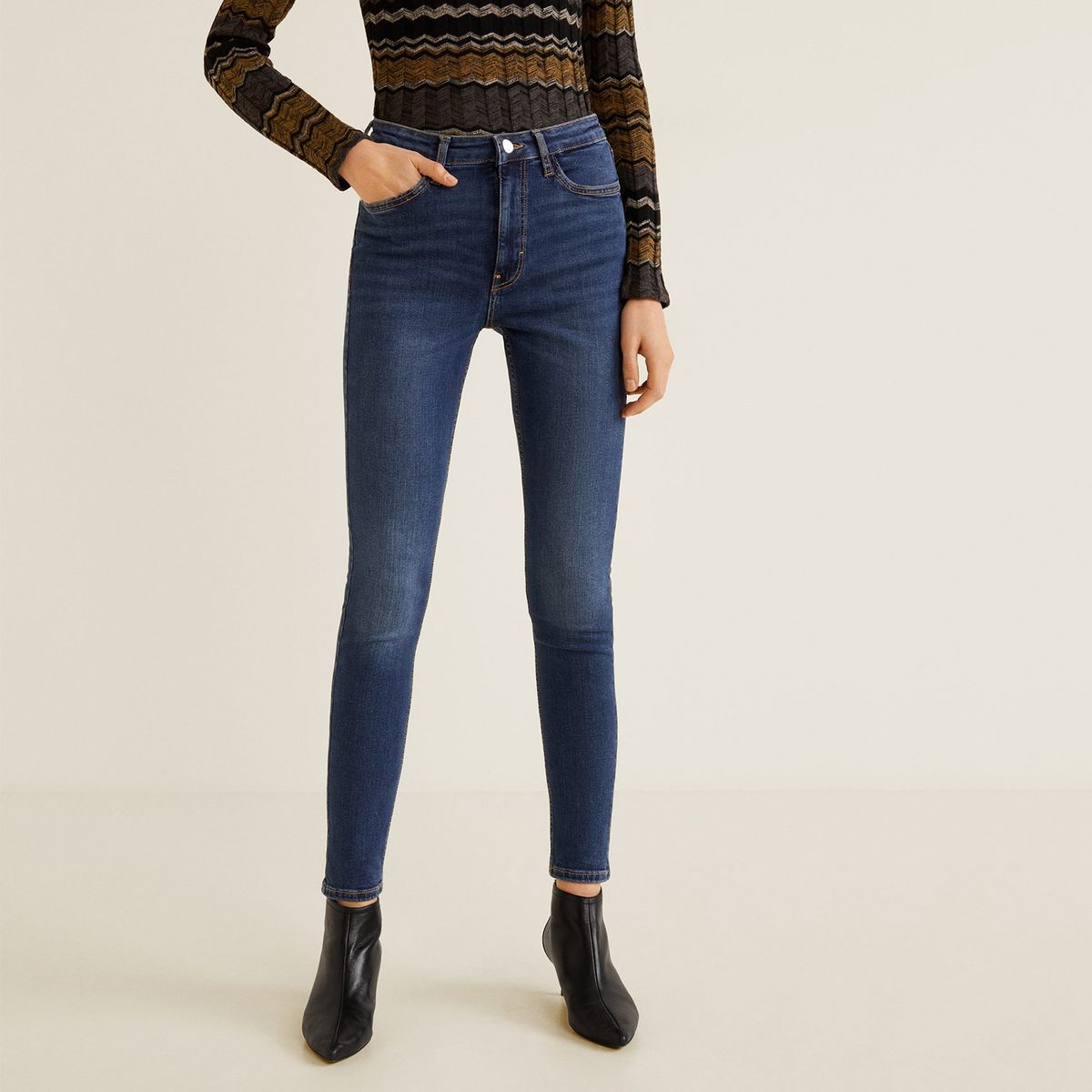 MANGO - Jeans Slouchy Soho Tiro Alto Mango