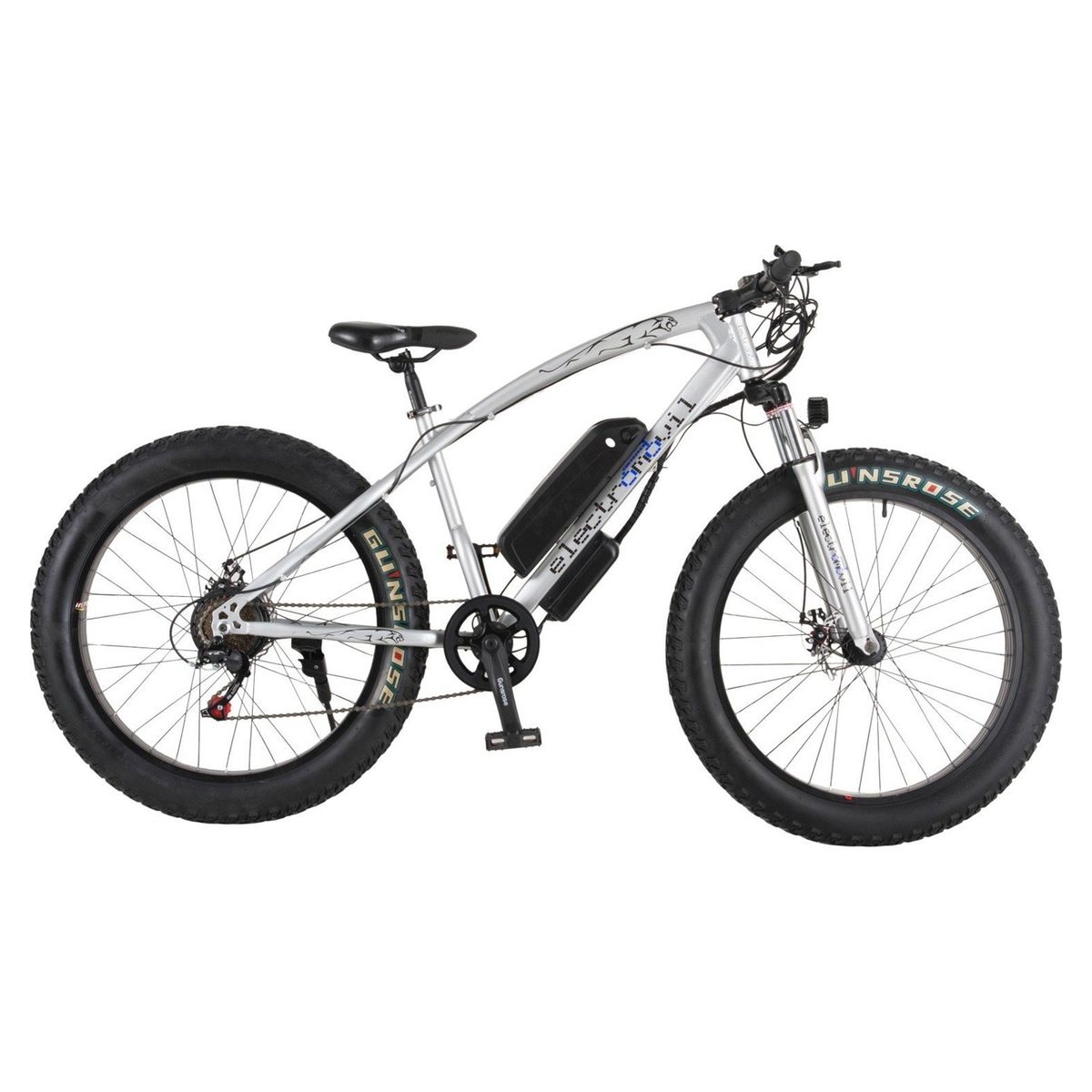 ELECTROMOVIL - Bicicleta Eléctrica Fatbike 7 Cambios 3 Tiempos