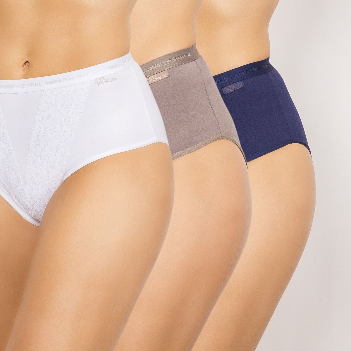 PALMERS - Calzón Palmers Pack de 3 Mujer Colores Blanco, Café y Azul