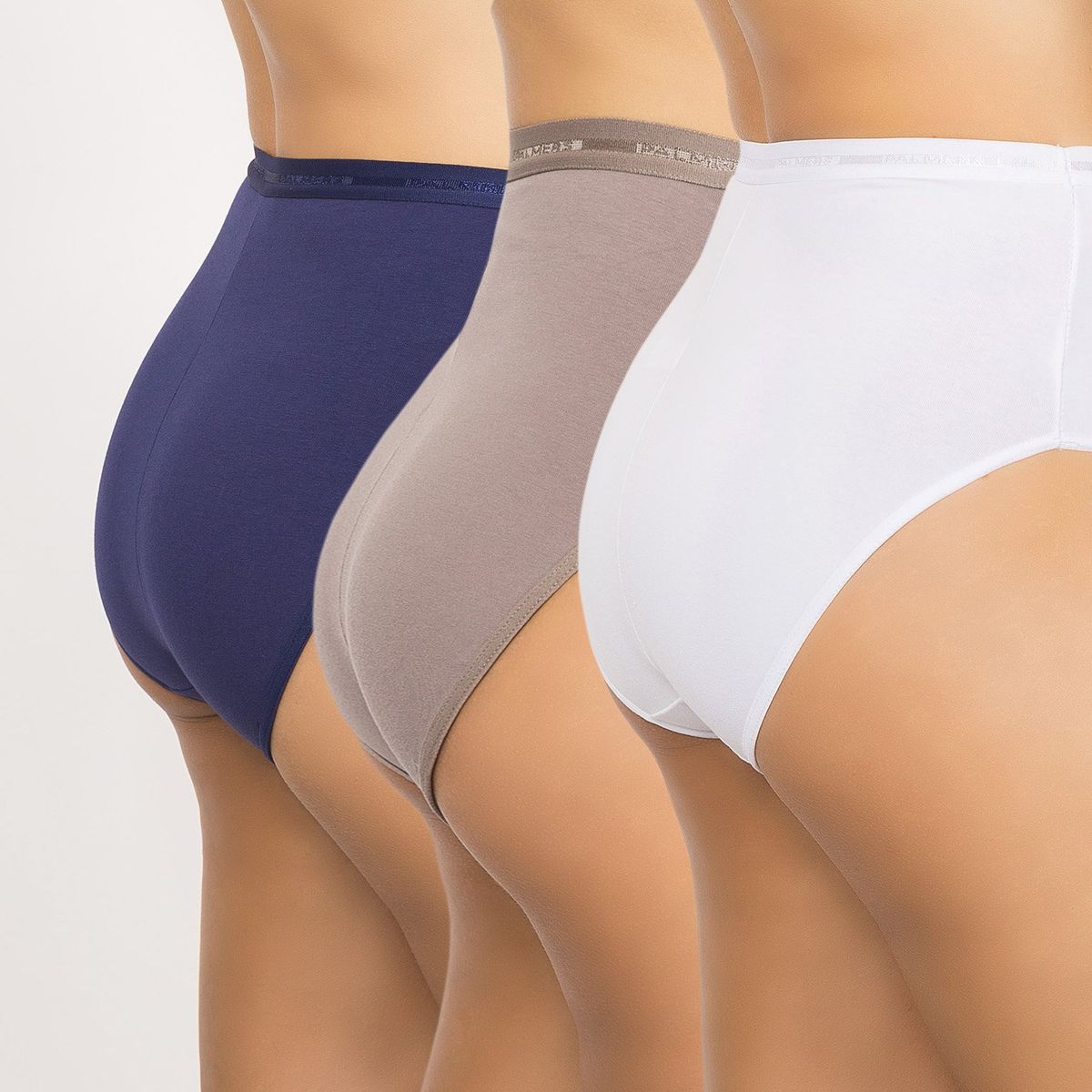 PALMERS - Calzón Palmers Pack de 3 Mujer Colores Blanco, Café y Azul