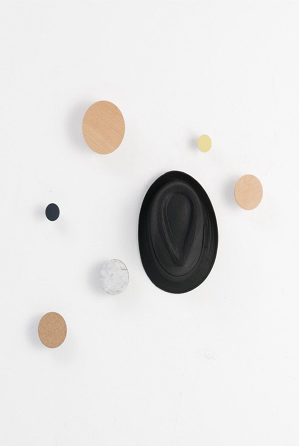 DESIGN BITE - Set de 2 Ganchos de Pared Azul