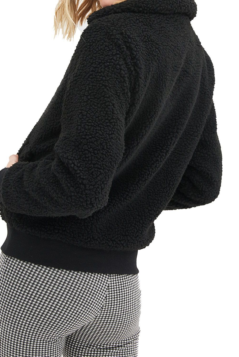 7 5 SETEPONTOCINCO - Chaqueta Bomber Pelos Con Cierre