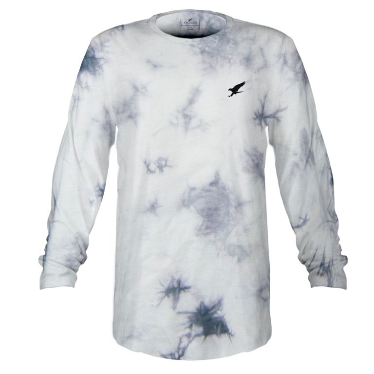 FALCONE Polera Manga Larga Tie-Dye Crazy Skull