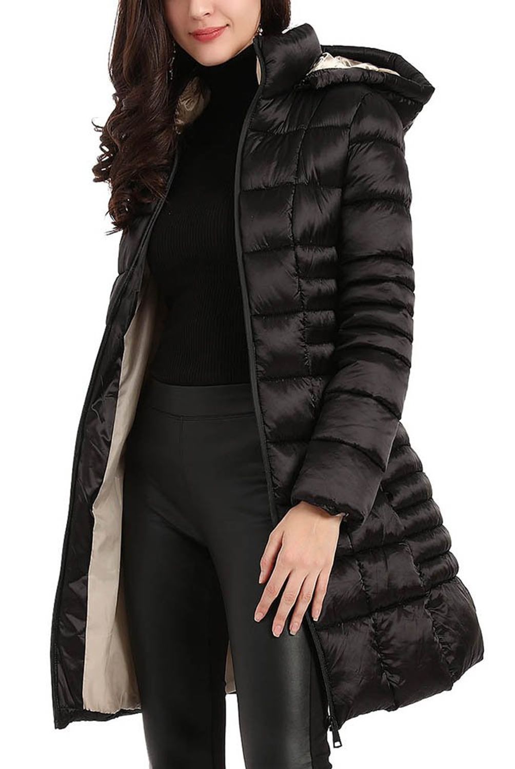 NICOPOLY - Mk Parka Larga Metalizada