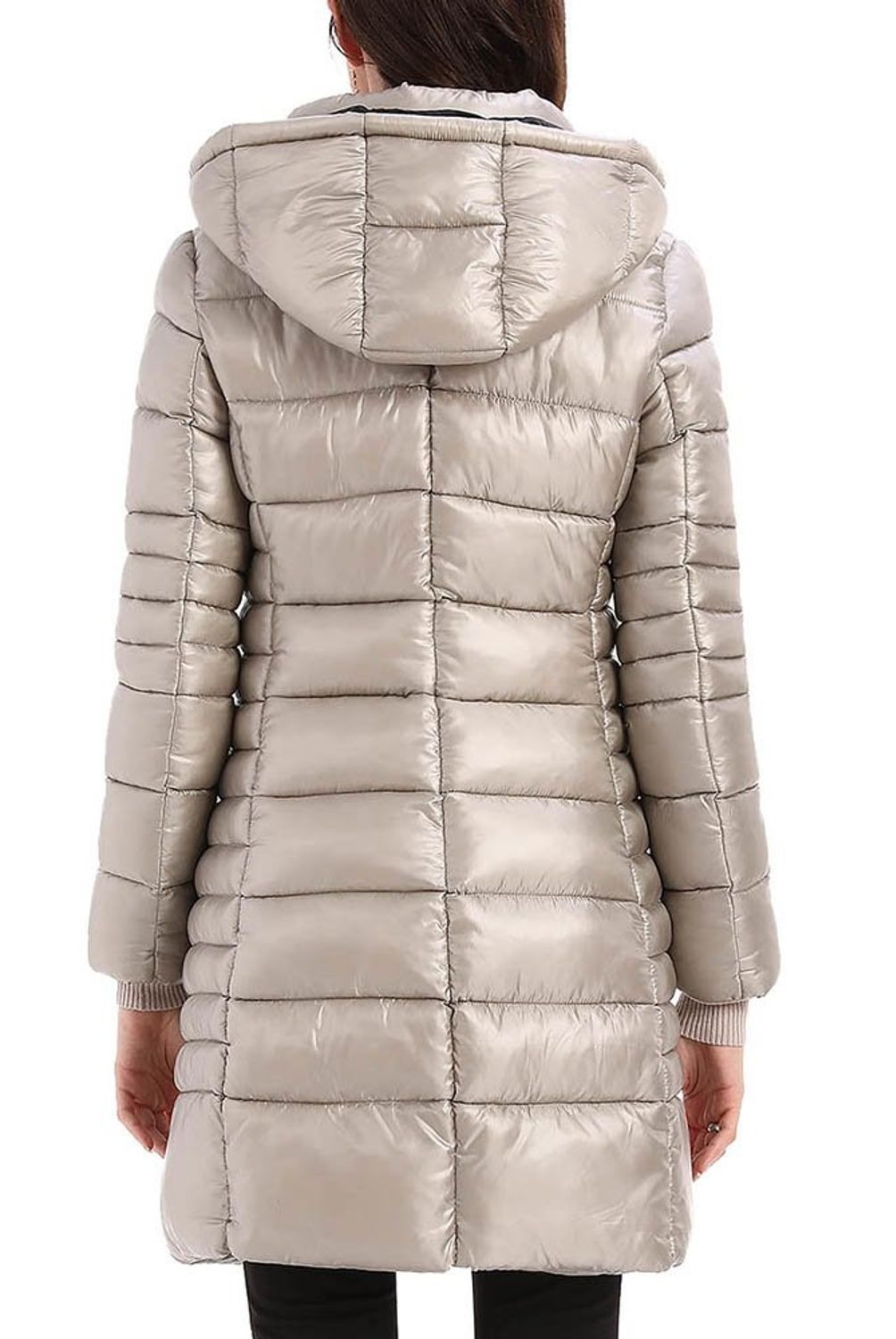 NICOPOLY - Mk Parka Larga Metalizada