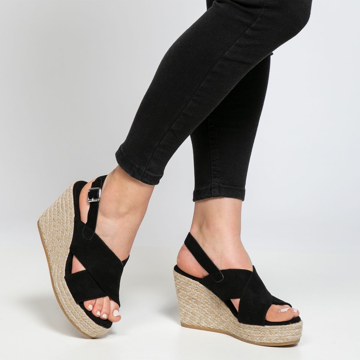 XTI - Sandalia Mujer Negro