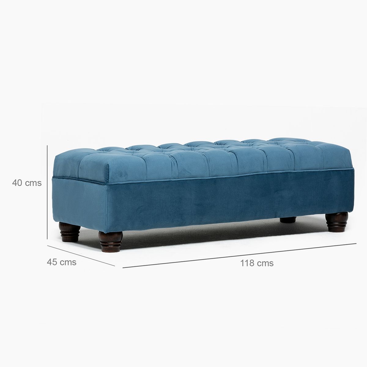 BARRA DESIGN - Banqueta Capitone Felpa Barra Design