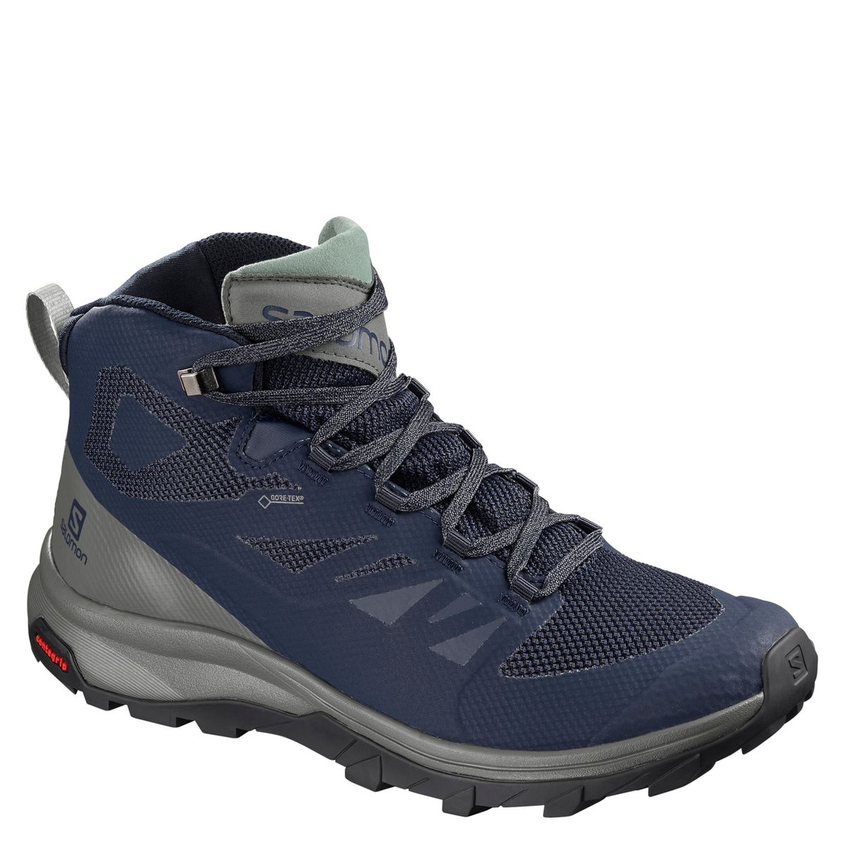 SALOMON - Outline Mid Gtx Zapatilla Outdoor Hombre Azul Impermeable Salomon