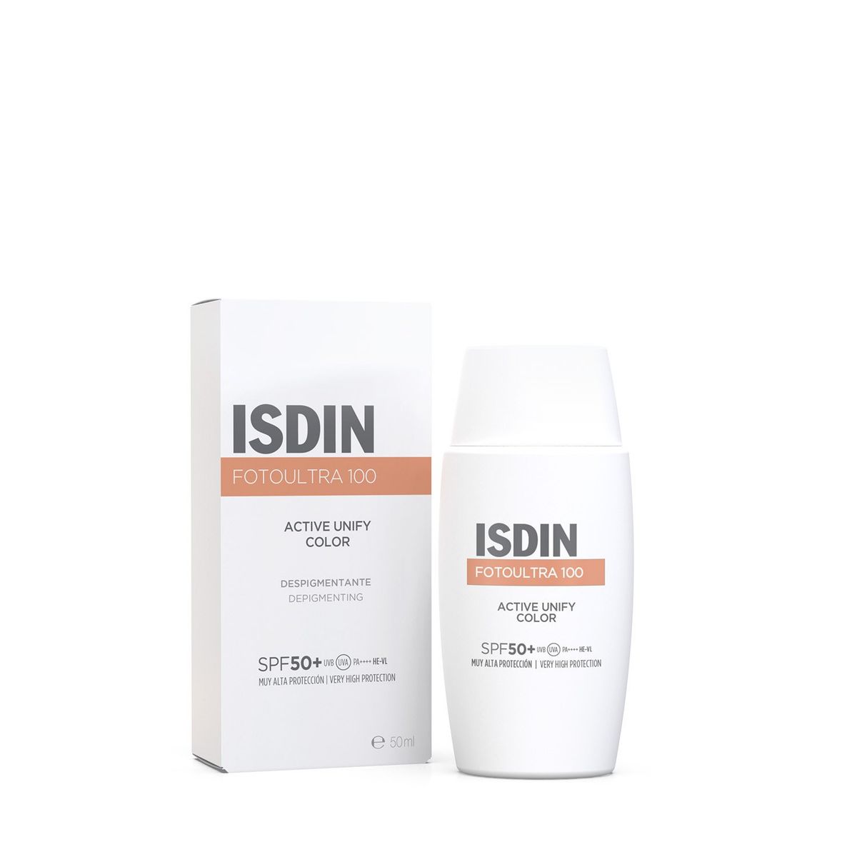 ISDIN - Protector Solar Facial con Despigmentante Active Unify Color FPS 50 50 ml ISDIN