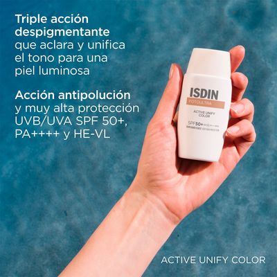 Imagen 2 del producto Protector Solar Facial con Despigmentante Active Unify Color FPS 50 50 ml