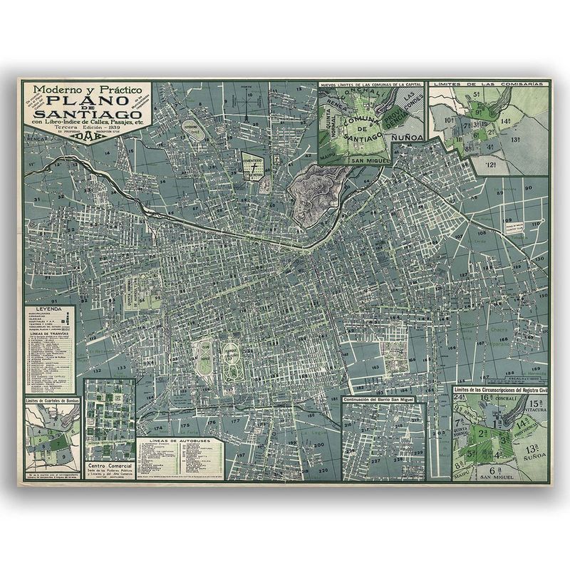 MAPPIN - Plano de Santiago Antiguo