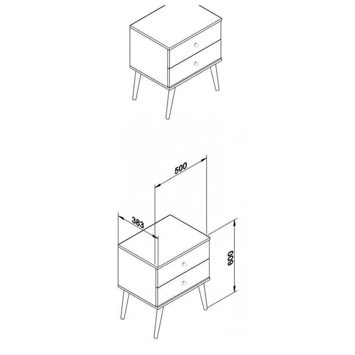 HOGA - Velador Dos Cajones