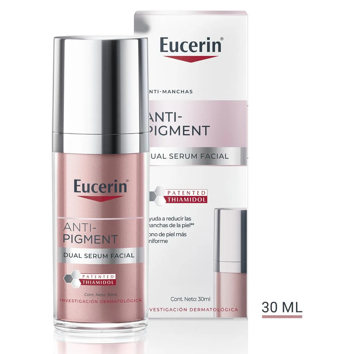 EUCERIN - Tratamientos De Manchas Anti-Pigment Dual Serum Facial Anti-Hiperpigmentación 30Ml (Mono-Chamber) Eucerin