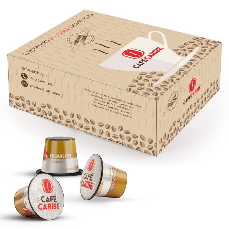 CAFE CARIBE - Exquisito - 100 Cápsulas