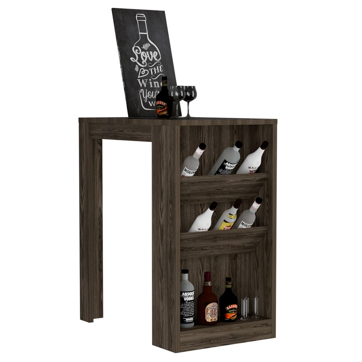 TUHOME - Mesa Bar Syrah Coñac Tuhome