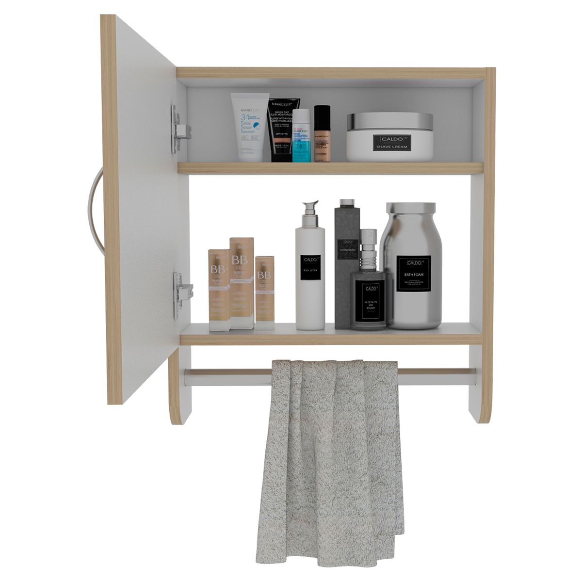 TUHOME - Botiquin Bath 300-Rovere/Blanco Tuhome