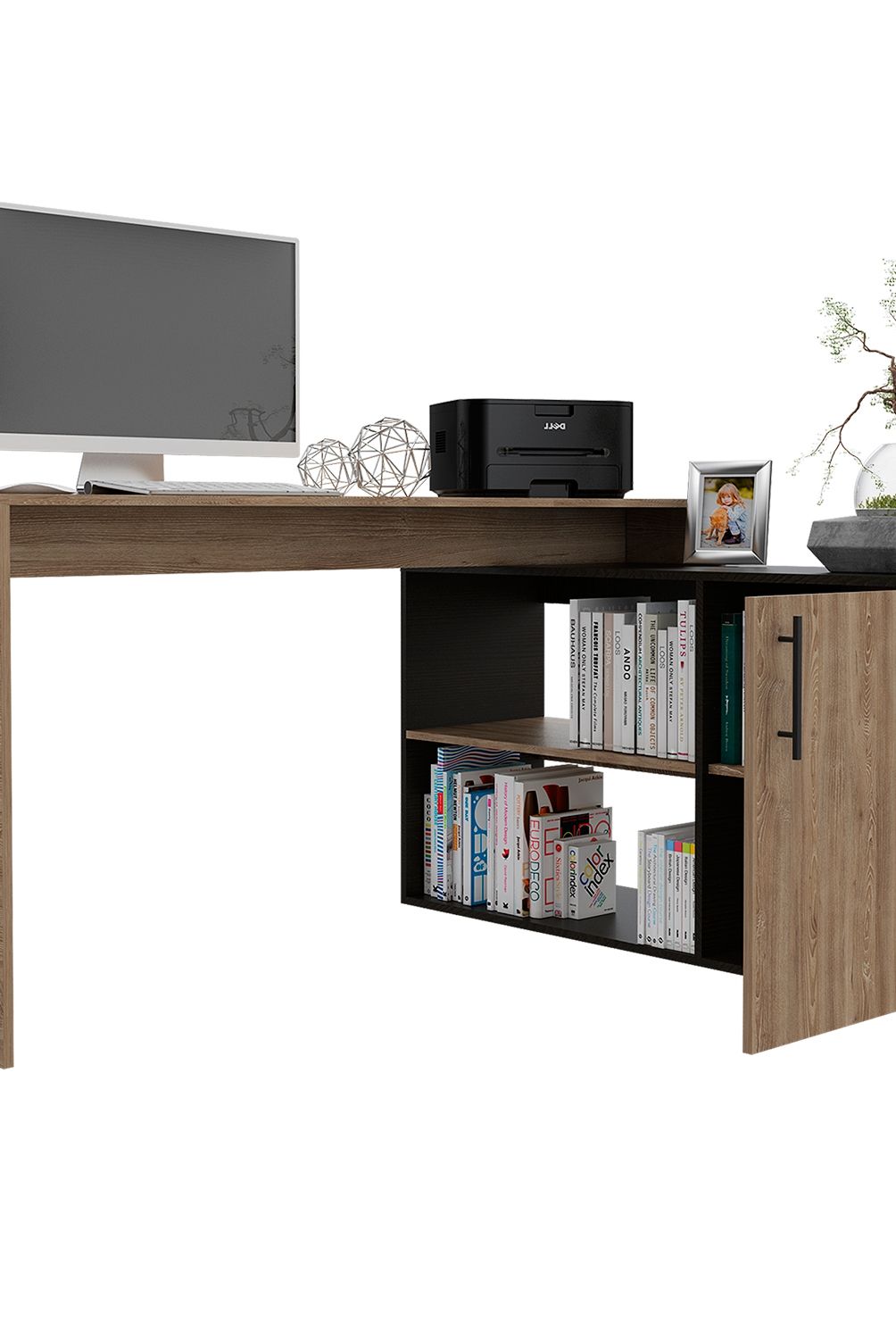 TUHOME - Escritorio 1L Bilbao-Miel/Wengue Tuhome