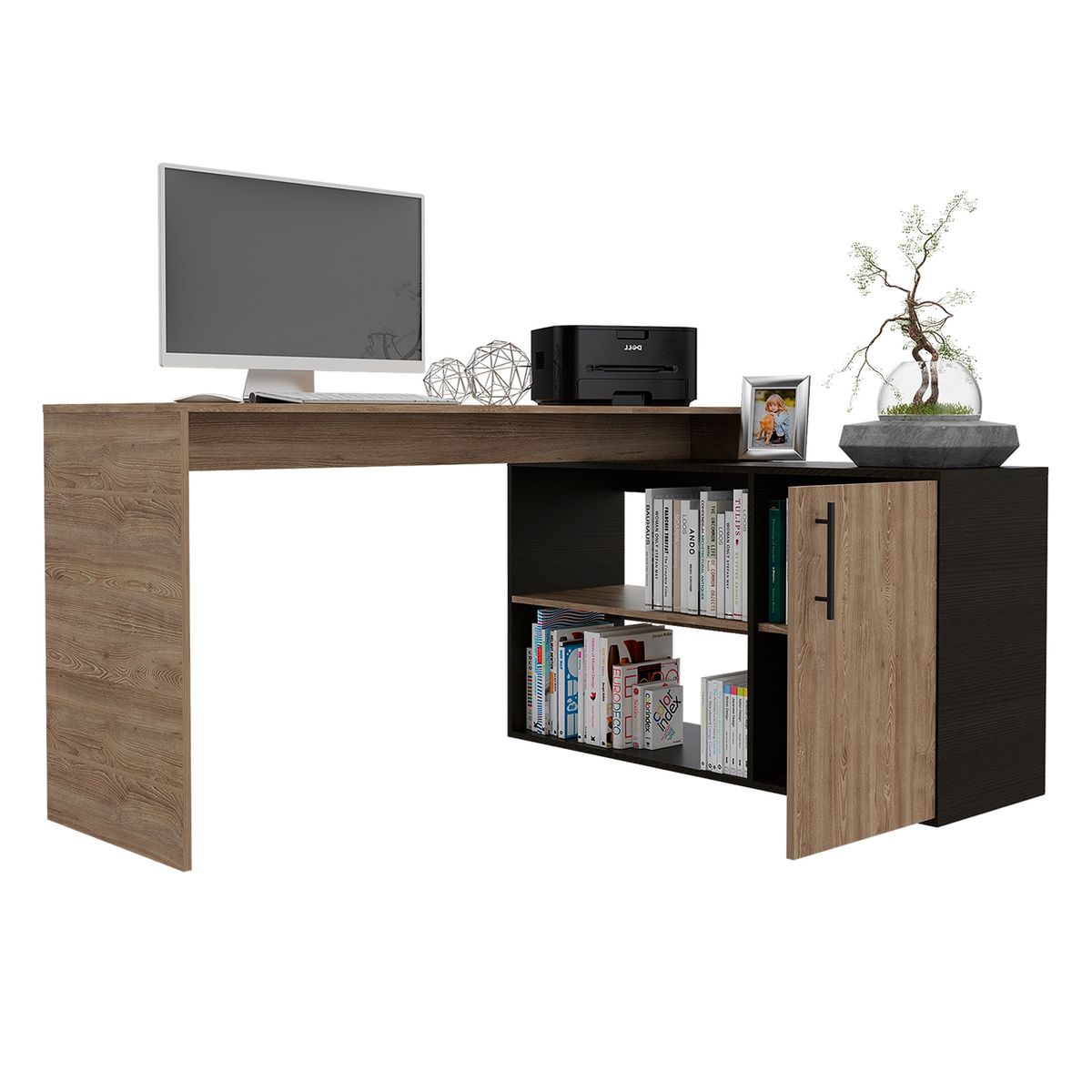 TUHOME - Escritorio 1L Bilbao-Miel/Wengue Tuhome