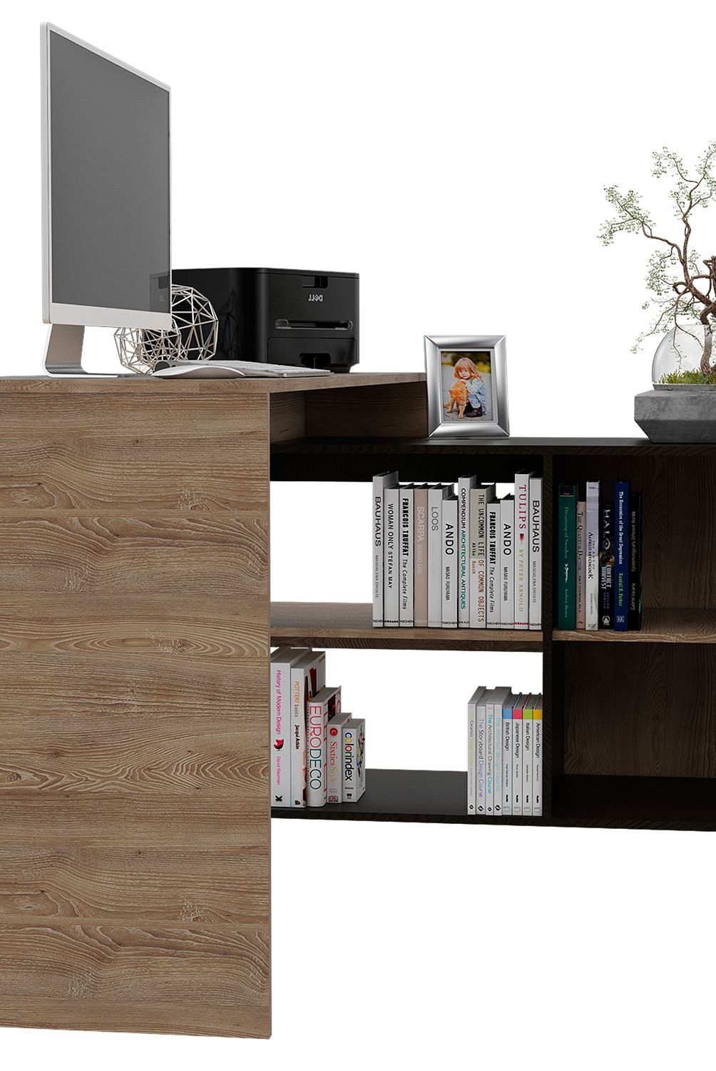 TUHOME - Escritorio 1L Bilbao-Miel/Wengue Tuhome