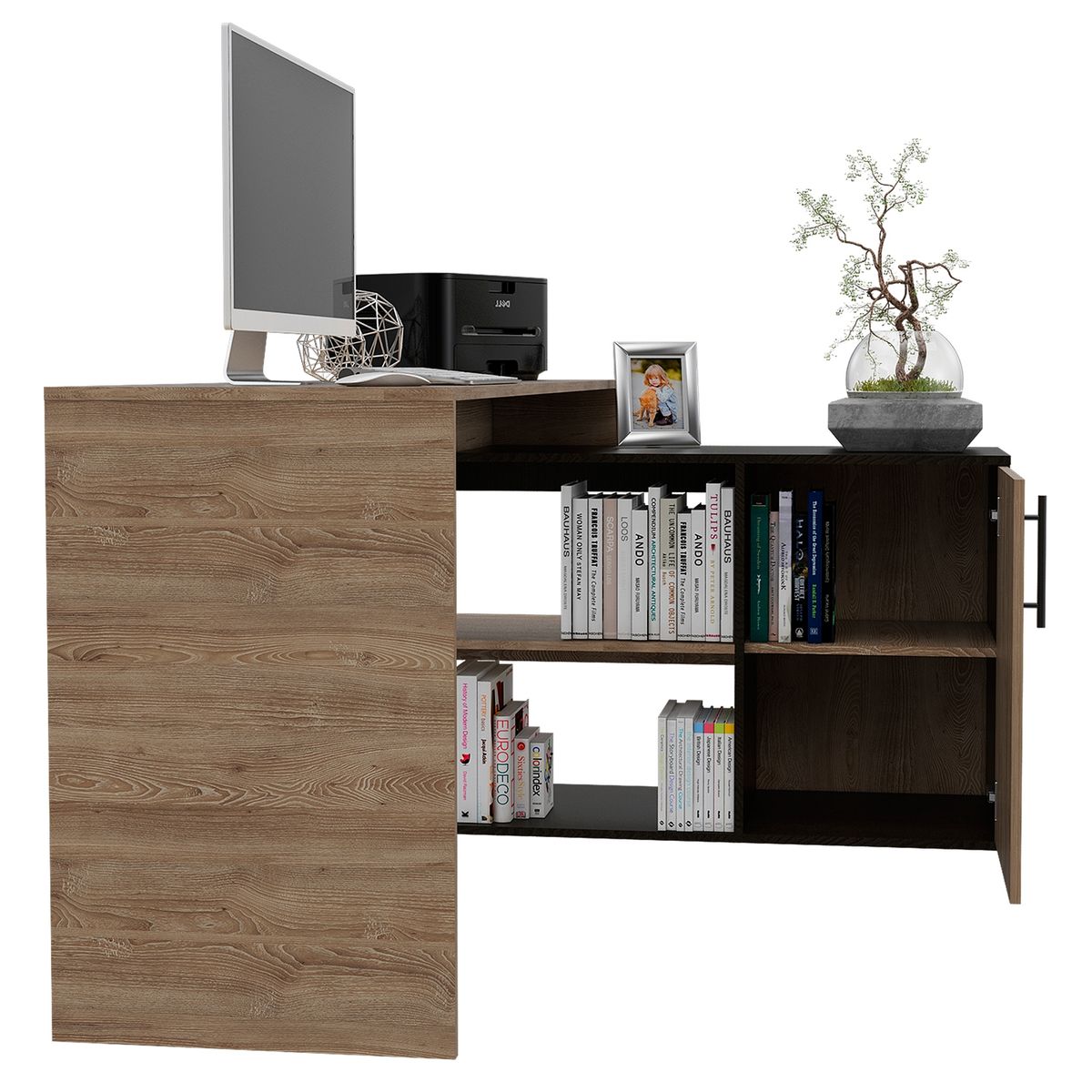 TUHOME - Escritorio 1L Bilbao-Miel/Wengue Tuhome