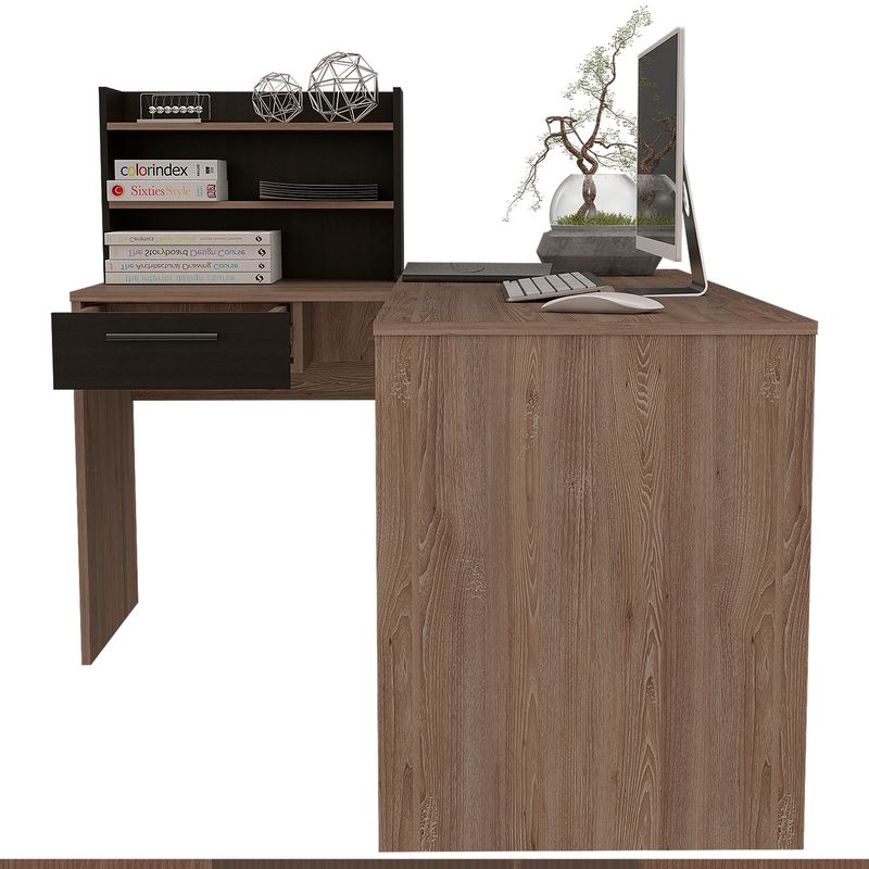 TUHOME - Escritorio Bilbao 2L Miel / Wengue Tuhome
