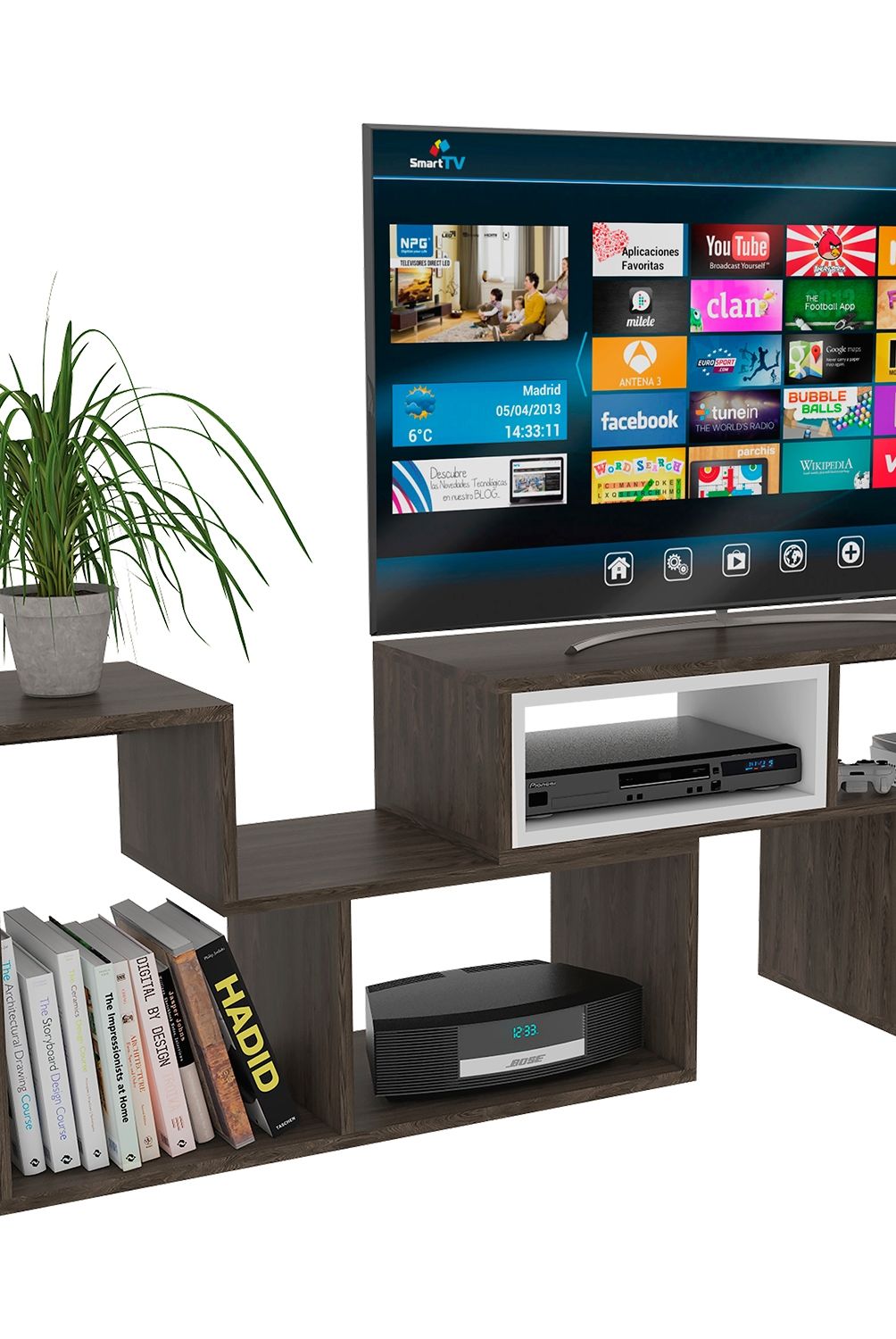TUHOME - Rack Extensible Beijing Tv40-Co/Bl Tuhome