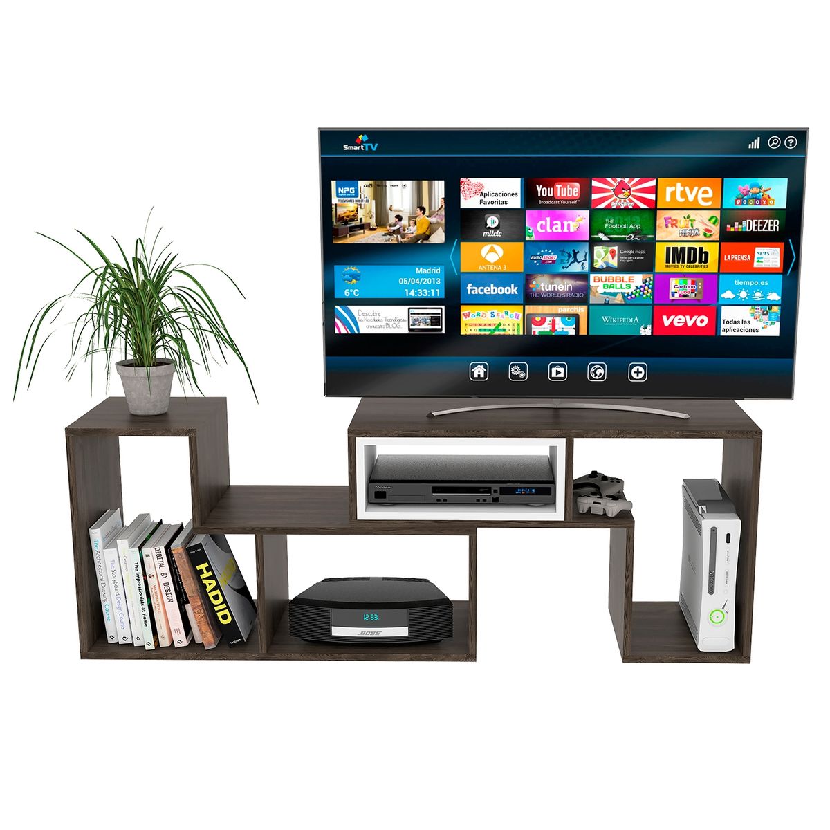 TUHOME - Rack Extensible Beijing Tv40-Co/Bl Tuhome