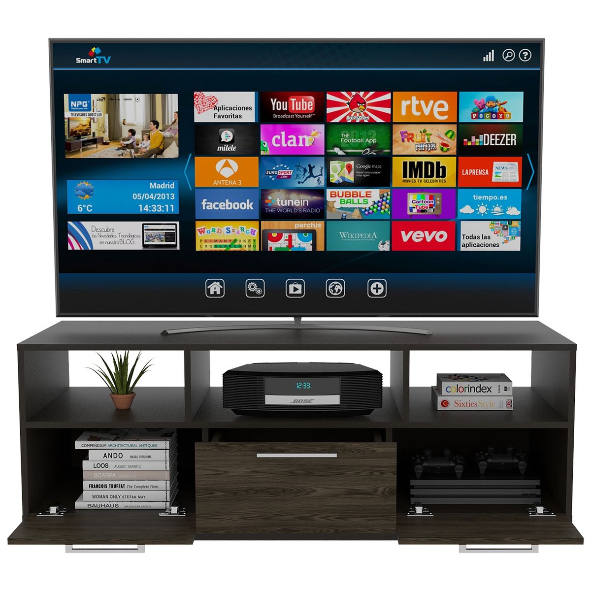 TUHOME - Rack Rwc 4402 58 Pulgadas Tuhome