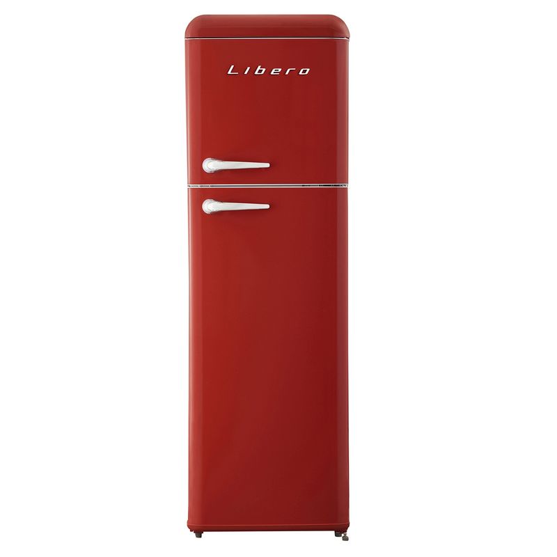 LIBERO - Refrigerador Top Mount Retro Style 239Lts RET STYLE Rojo Libero