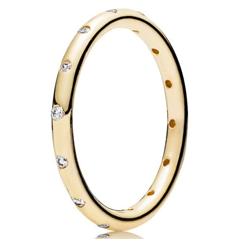 PANDORA - Anillo Gotas Brillantes Mujer Pandora