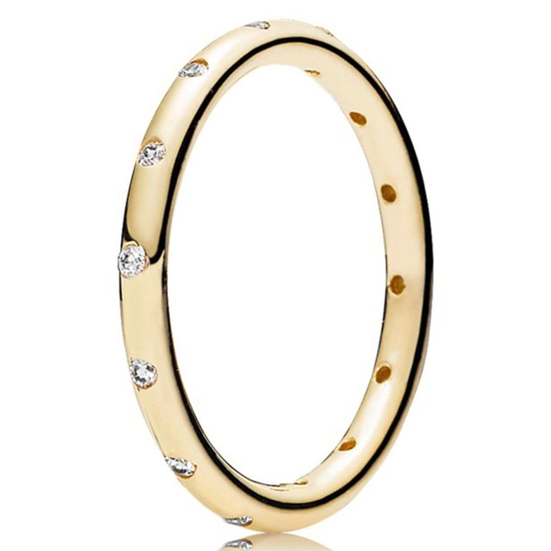 PANDORA - Anillo Gotas Brillantes Mujer Pandora