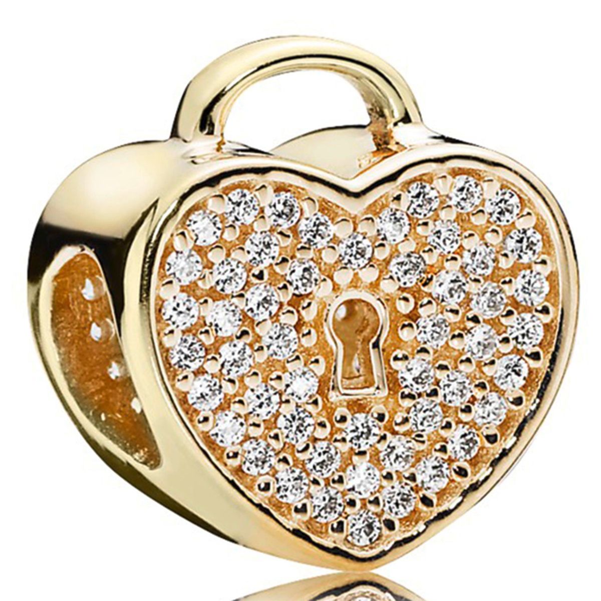 PANDORA - Dije Candado De Corazón De Oro Mujer Pandora