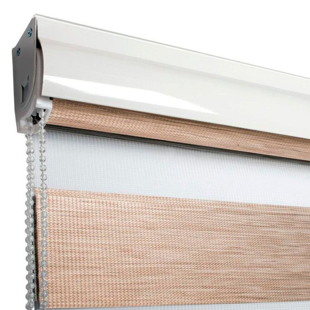 CUPOCLICK - Cortinas Roller Duo Zebra Marfil 135X240 Cm