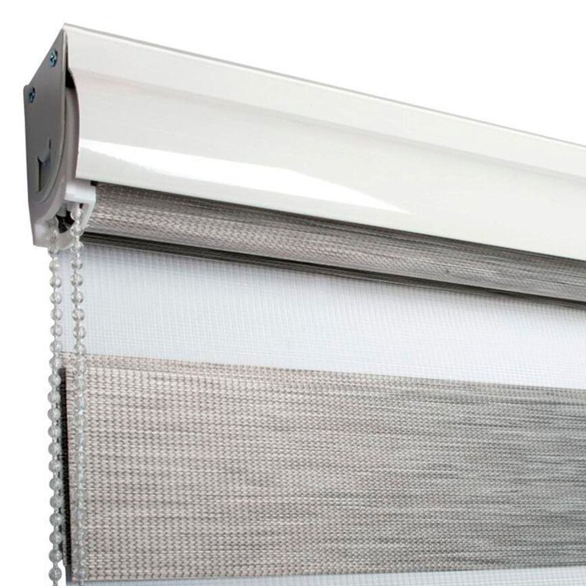 CUPOCLICK - Cortinas Roller Duo Zebra Gris 180X240 Cm