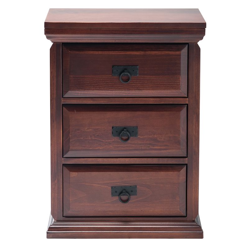 MAGASA - Velador Magasa Camberra 3 Cajones Chocolate