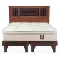 Cama Maximo Cobre 2 Plazas + Respaldo Lorraine